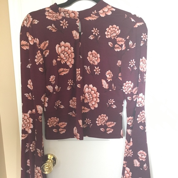 Floral Bell Sleeve Top - Picture 1 of 1